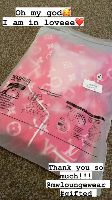 Love My Bed 3 Piece PJ Set - Hot Pink