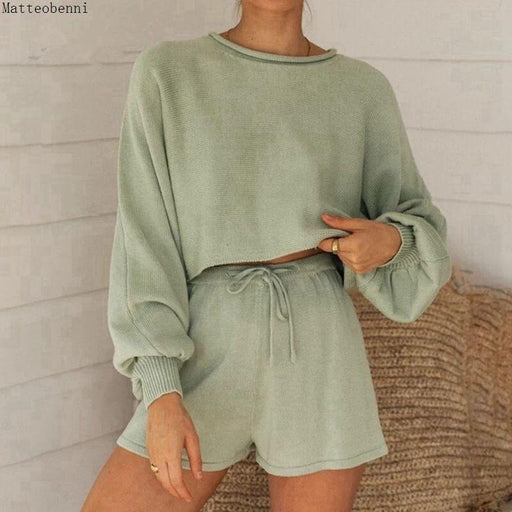 Puff sleeve Two-Piece Lounge Set (7 colours)